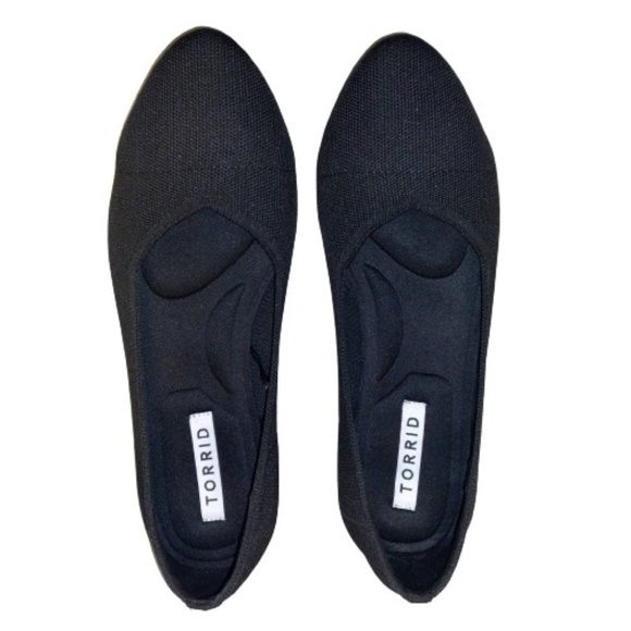 torrid Shoes - Torrid Textured Wide Width Black Flats